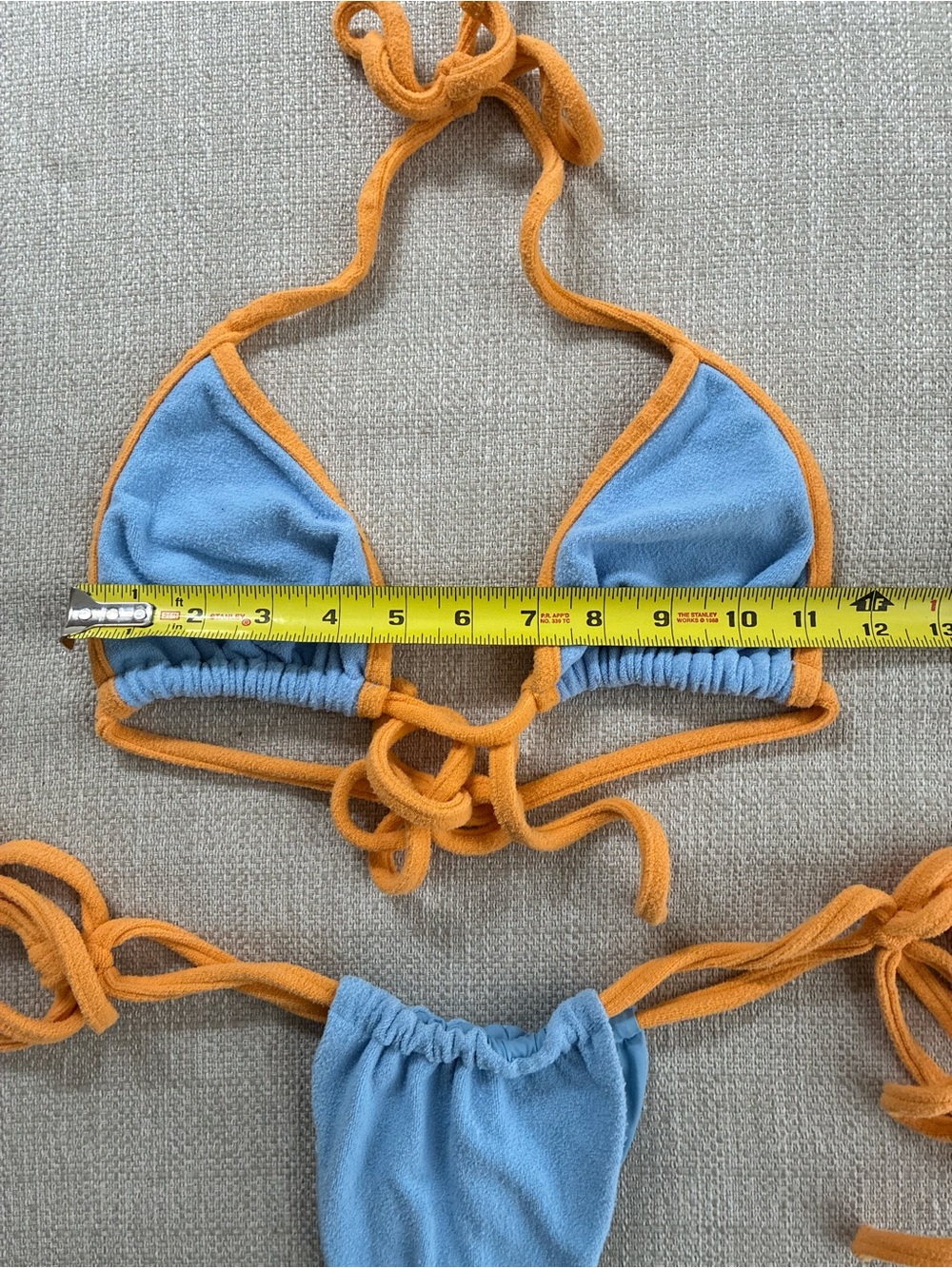 Frankie’s Bikinis Women’s Medium Tia Terry Bikini in Bluebird - Picture 4 of 12